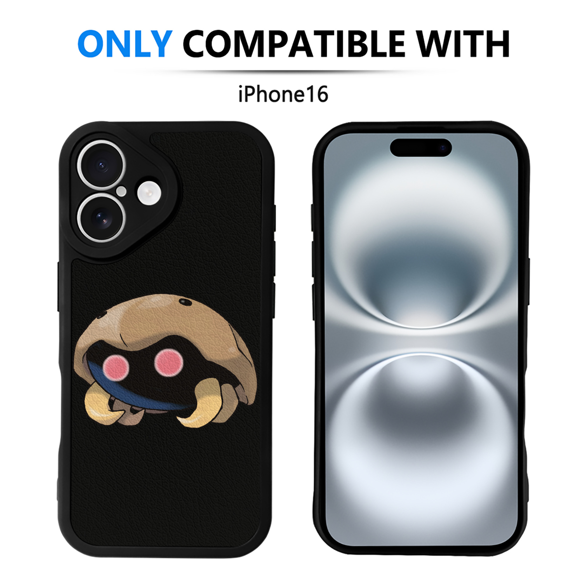（画像用） ポケットモンスター Pokémon 【iPhone 16シリーズ対応】シリコンスマホケース（レザー調） 材質：シリコン